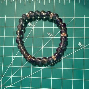 Elegant Black Beaded Bracelet